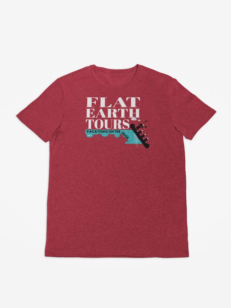 Flat Earth Tours Make Earth Flat Again T-Shirt