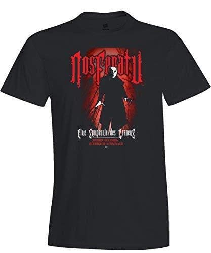 TeeGeniuses/ArkivaTropika Nosferatu Silent Fillm German Expressionist Max Schreck Tribute T-Shirt (XL)