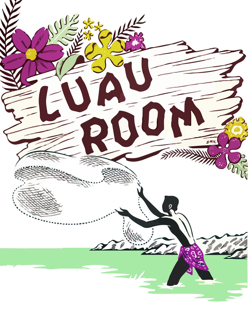 Art Boutiki Luau Room Menu Art T-Shirt