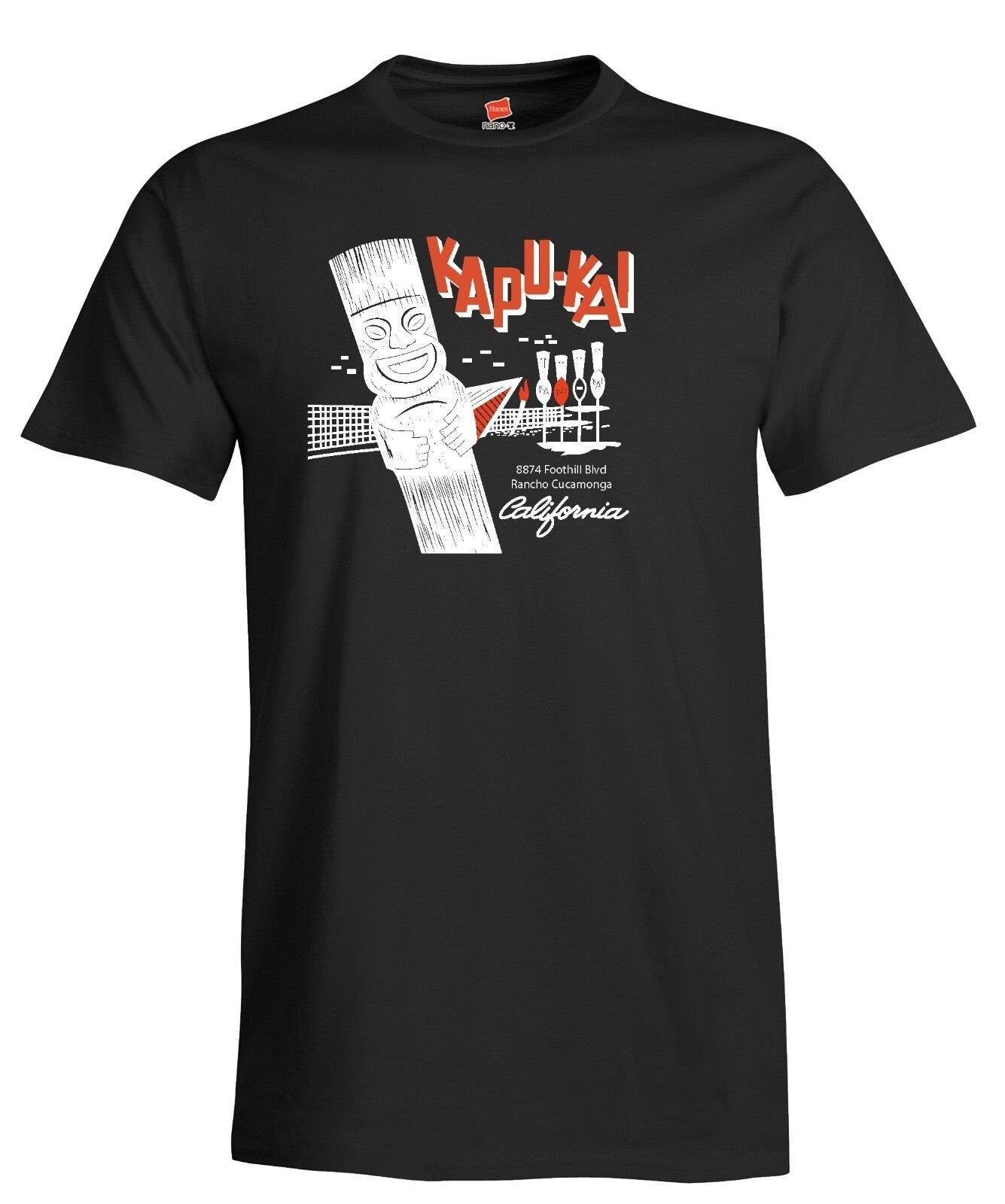 Kapu Kai Bowling Alley Tiki Bar Vintage Advertising Art Reproduction T-Shirt