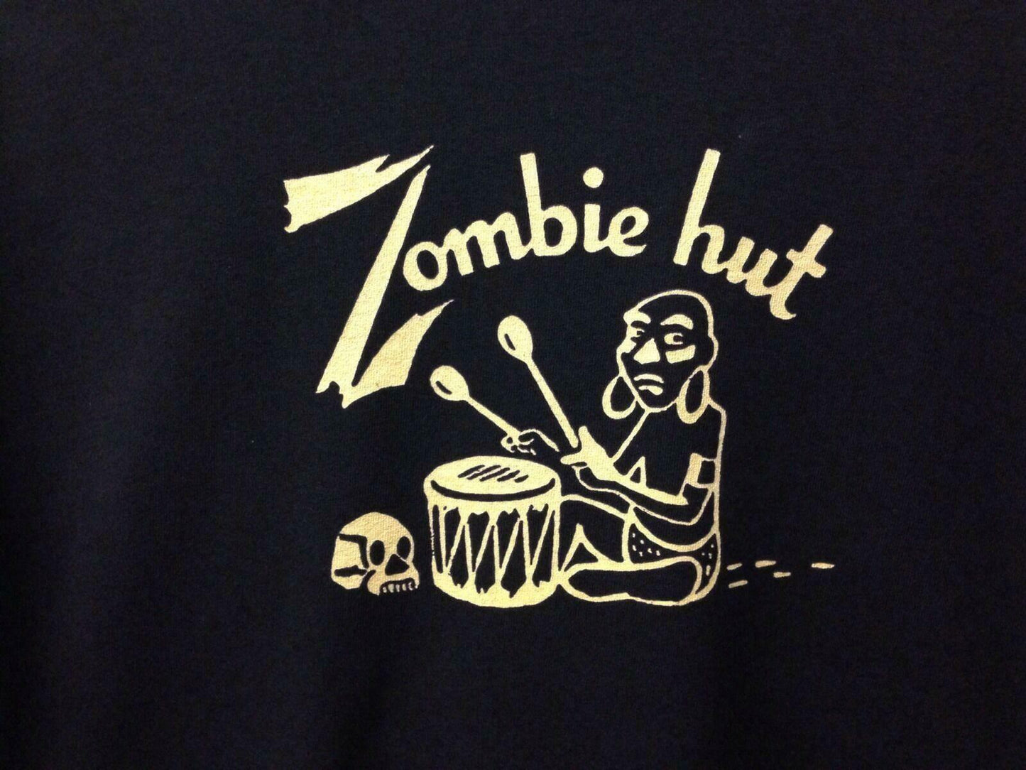 Zombie Hut Restaurant Sacramento Vintage Tiki Bar T-shirt Logo