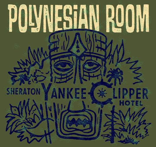 Polynesian Room Ft. Lauderdale Shearaton Hotel Tiki Bar Restaurant Logo T-Shirt