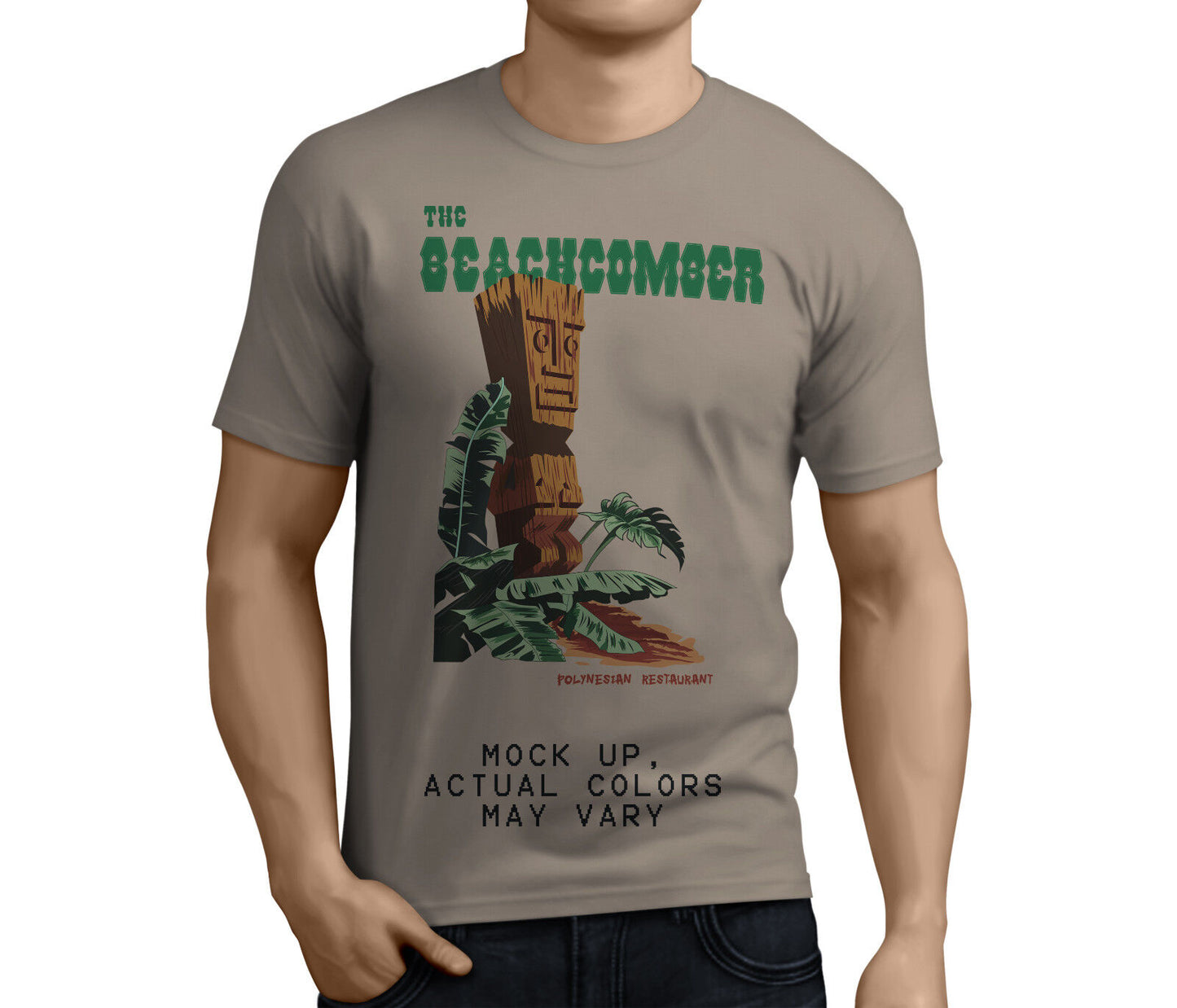 Beachcomber (Not Don's) Drink Menu Tiki Art Reproduction T-Shirt