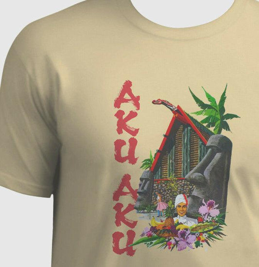 Aku AKu Las Vegas Tiki Bar  Stardust Casino Logo T-Shirt