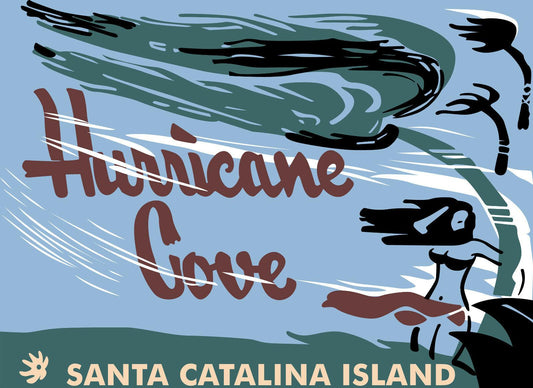 Hurricane Cove Catalina Island Tiki Bar Polynesian Restaurant Matchbook  Shirt