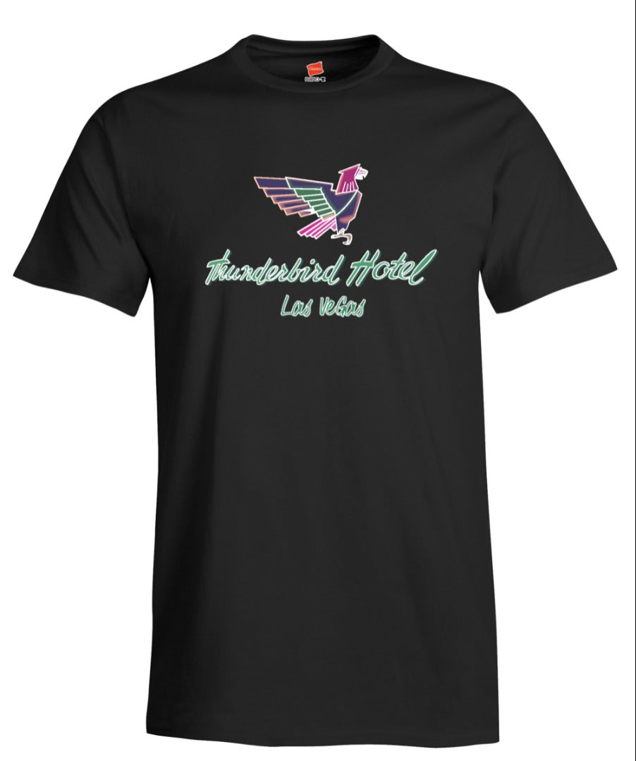 Thunderbird Hotel Vintage Las Vegas Neon Sign Reproduction Men's T-Shirt